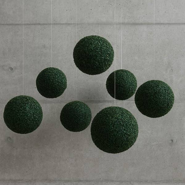 Künstlicher Busch O96 Grün - Polyethylen - 33 x 33 x 33 cm