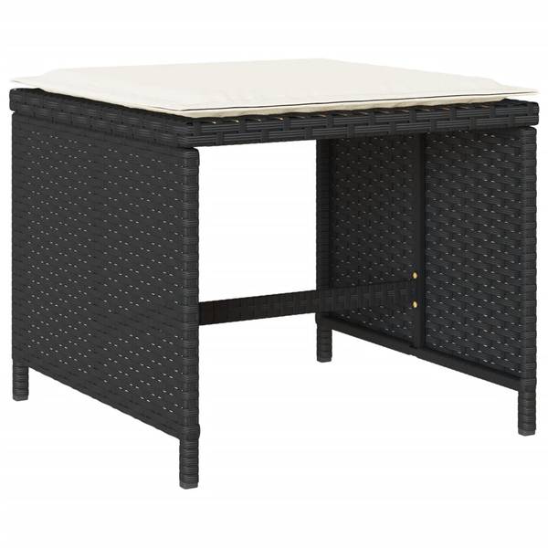 Garten Essgruppe 3043040-6 (9-teilig) Schwarz - Creme