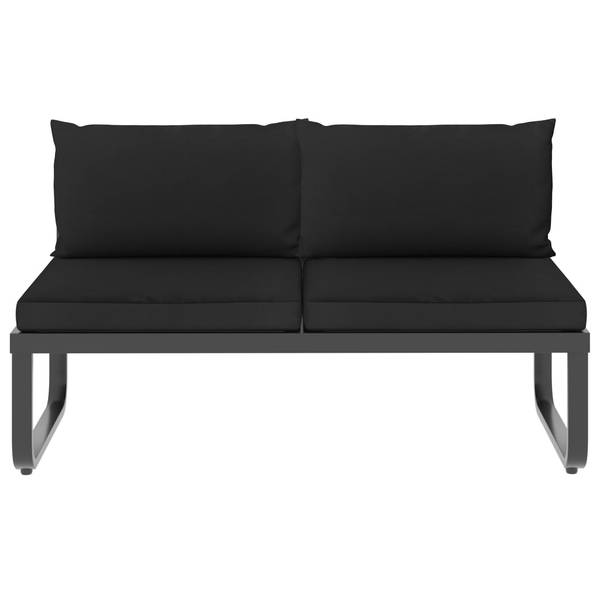 Sofa 48653 (4-teilig) Aluminium - 58 x 30 x 58 cm