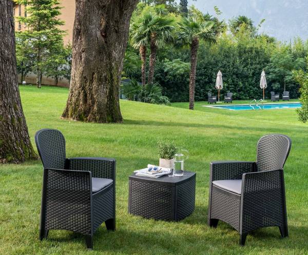 Loungeset für draußen Napoli Anthrazit