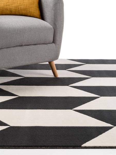 Teppich Dessert Schwarz - 160 x 230 cm