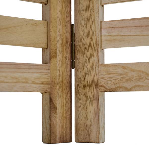 Paravent 2903 3-teilig Braun - Holz teilmassiv - 120 x 170 x 2 cm