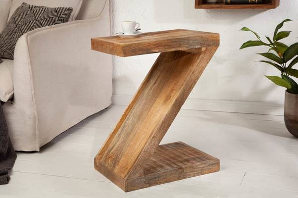 Beistelltisch Z Braun - Massivholz - 45 x 60 x 30 cm