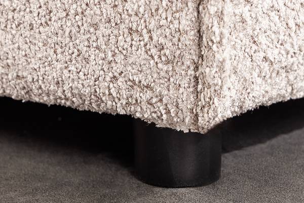 Hocker HEAVEN Beige - Polyester - Pappel - 100 x 42 x 100 cm