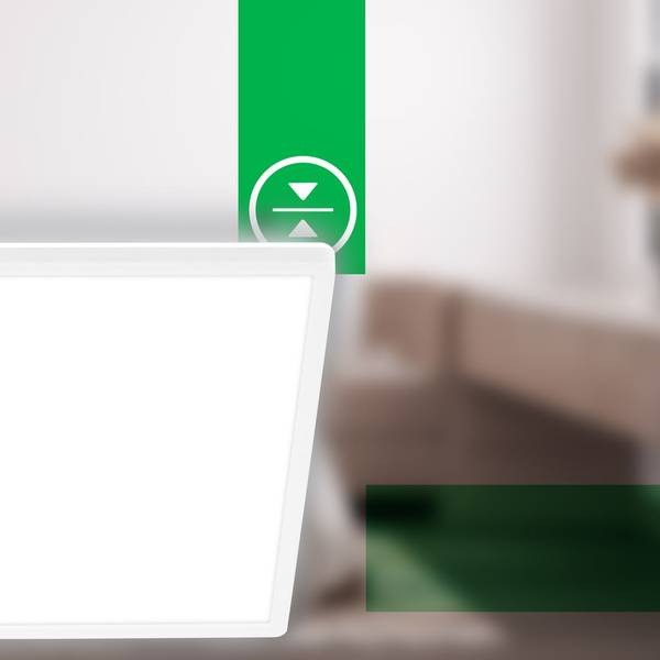 LED Deckenleuchte Tava 7549016 Weiß - ABS - 42 x 3 x 42 cm