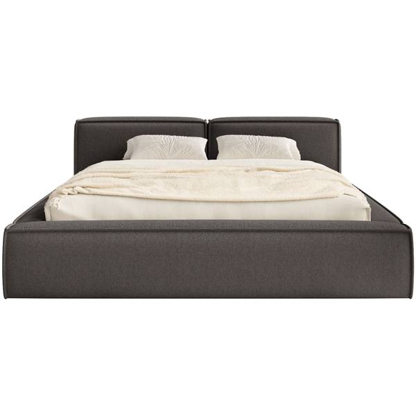 Polsterbett TILVES SLIM Graphit - Liegefläche Breite: 200 cm