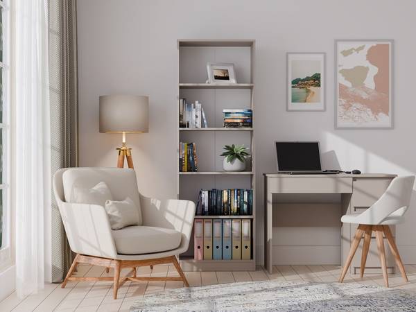 Büchregal Duero Grau - Holzwerkstoff - 60 x 182 x 30 cm