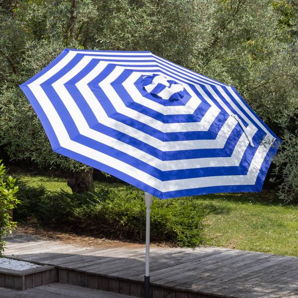 Sonnenschirm BANDOL Blau - Kunststoff - 270 x 237 x 270 cm