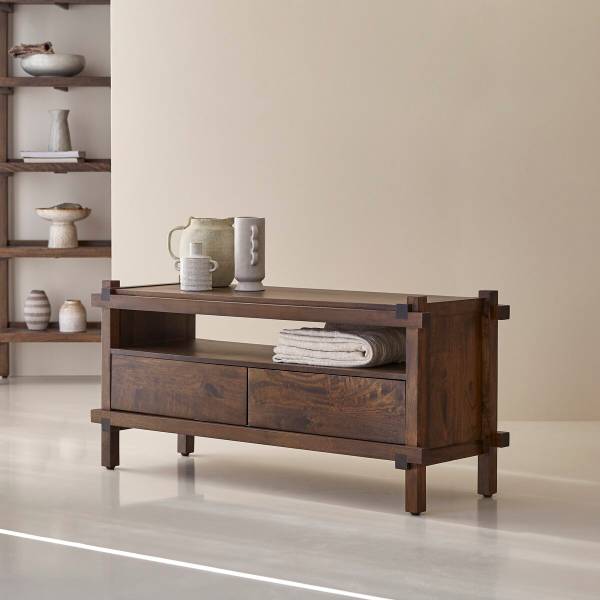 TV-Schrank Arko Braun - Mango - 121 x 56 x 40 cm