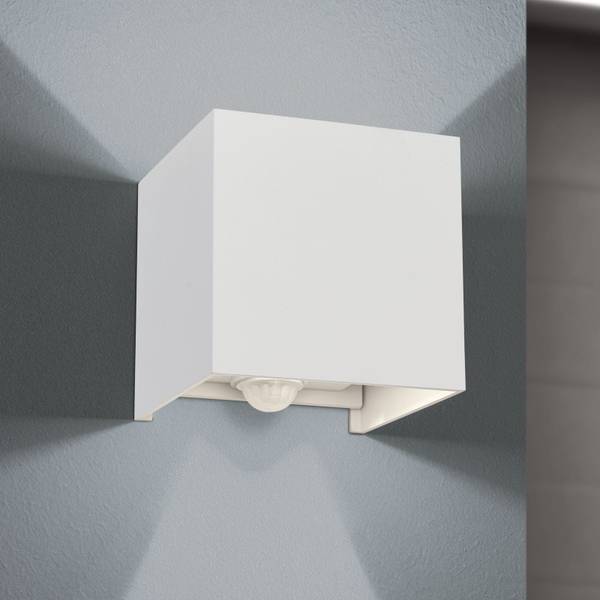 Außenwandleuchte Cubesensor Weiß