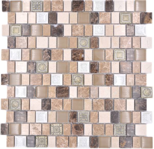 Mosaikfliesen 85-2FD Glas - 30 x 30 x 30 cm