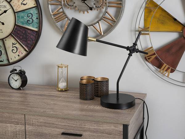 Tischlampen HORTON Schwarz - Metall - 15 x 56 x 16 cm