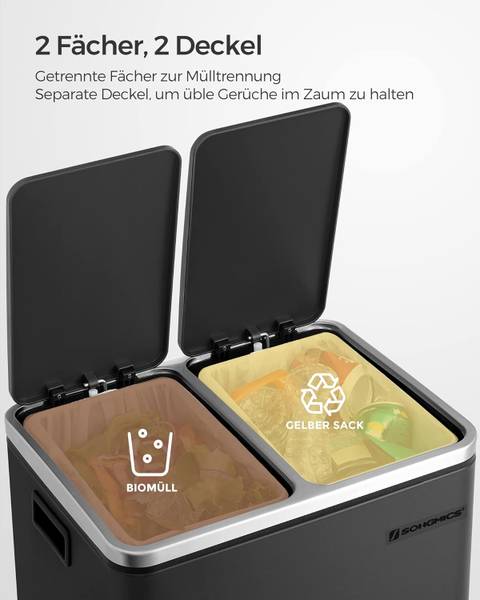 Abfalleimer 100557 Schwarz
