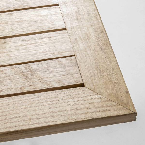 Bistrotisch mit 4 Stühle Time square Braun - Massivholz - 70 x 70 x 70 cm