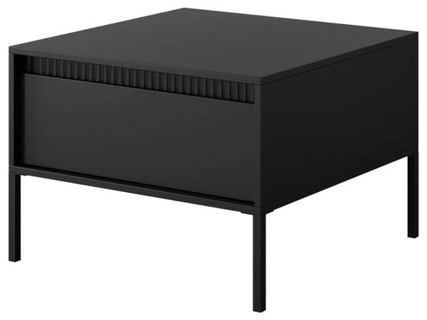 Couchtisch SORANO Schwarz - Stahl - ABS - 68 x 48 x 68 cm