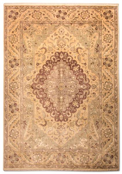 Orientteppich Oriental Grün - Wolle - 204 x 1 x 296 cm