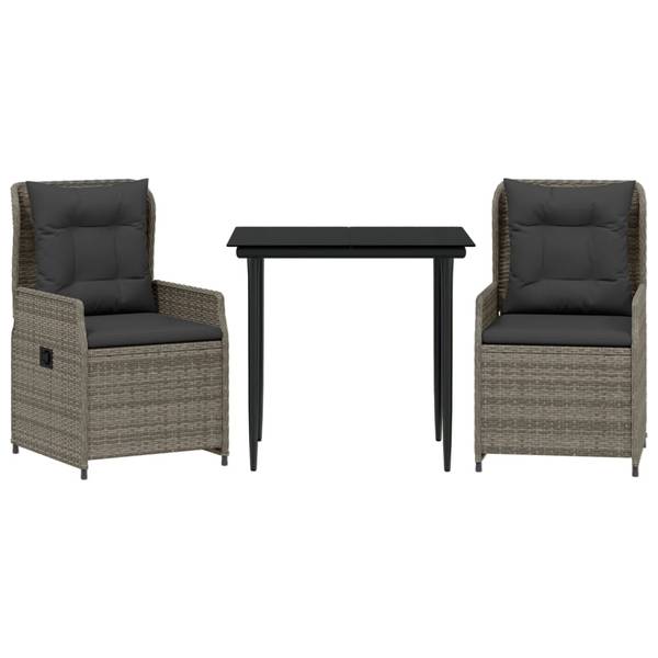 Salle à manger 3036392-1 lot de 3 Gris