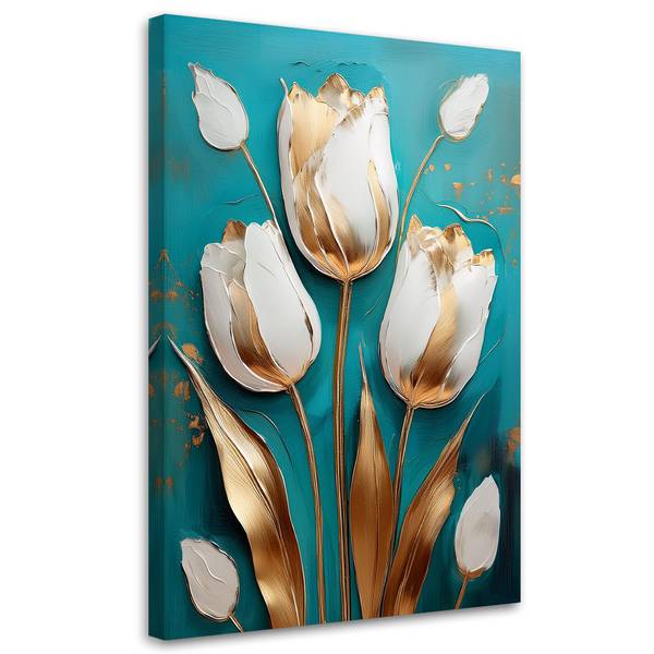 Wandbild tulpen glamour 80 x 120 cm