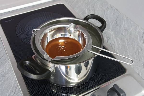 Zenker Wasserbad-& Schmelztöpfchen 225ml Grau - Edelstahl - 15 x 26 x 5 cm