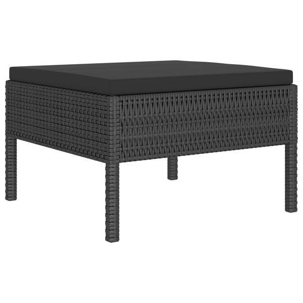 Meubles de jardin 3009677-5 (lot de 10) Noir - Polyester - Acier - 60 x 35 x 60 cm