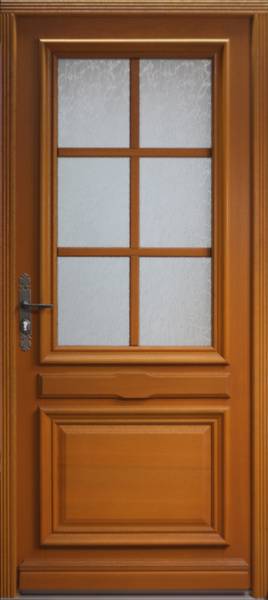 Haustür Cumin 3317 Braun - Holzwerkstoff - Holz teilmassiv - 90 x 215 x 7 cm