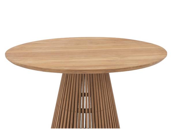 Gartentisch TRIANI Beige - Holz teilmassiv - 120 x 75 x 120 cm