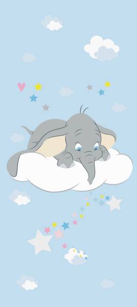 affiche Dumbo Bleu - Polaire - 90 x 202 x 202 cm