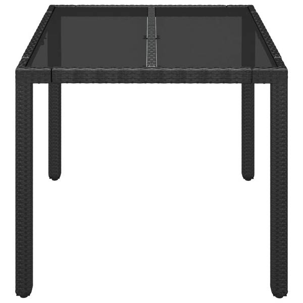 Gartentisch XT224 Schwarz - Glas - 90 x 75 x 90 cm