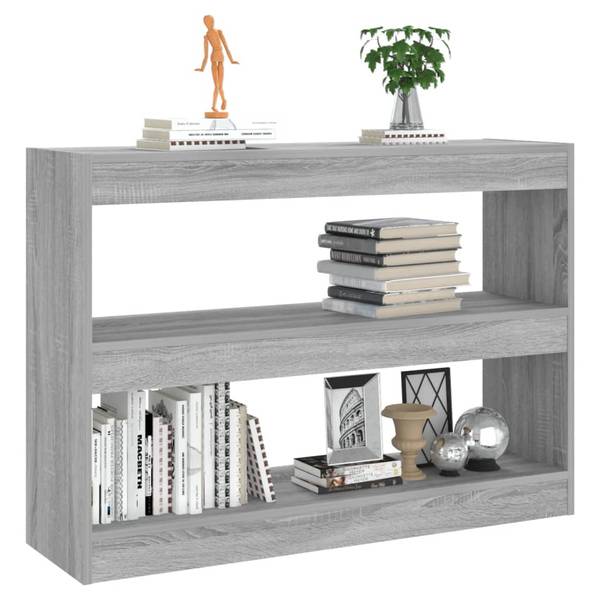 Bücherregal D7077 Grau - Holzwerkstoff - 30 x 72 x 100 cm