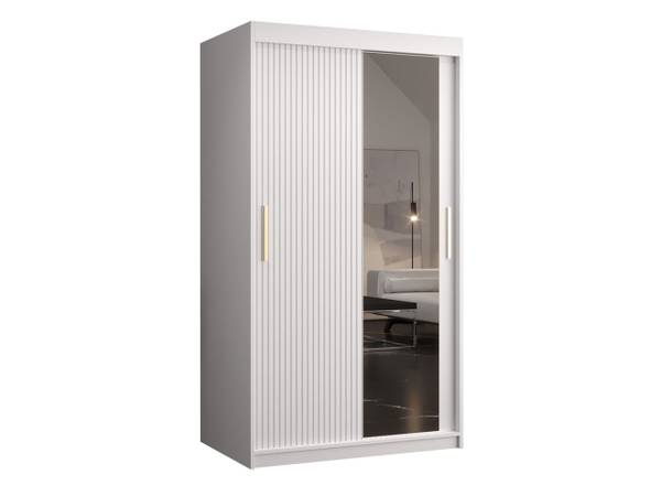 Kleiderschrank Riflo Slim 2 100 Weiß