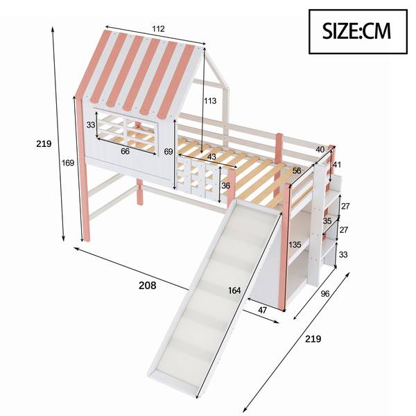 Hochbett Oneiros Ⅵ Pink