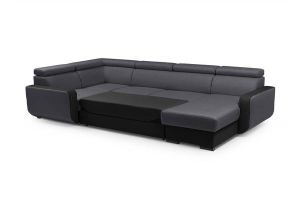 Wohnlandschaft DUSTIN Glas Grau