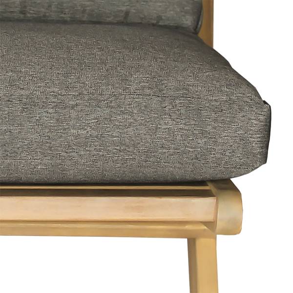 Sessel FARO Grau - Massivholz - 60 x 72 x 81 cm