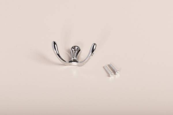 Wandhaken Lurri 4er-Set Silber - Metall - 5 x 3 x 5 cm