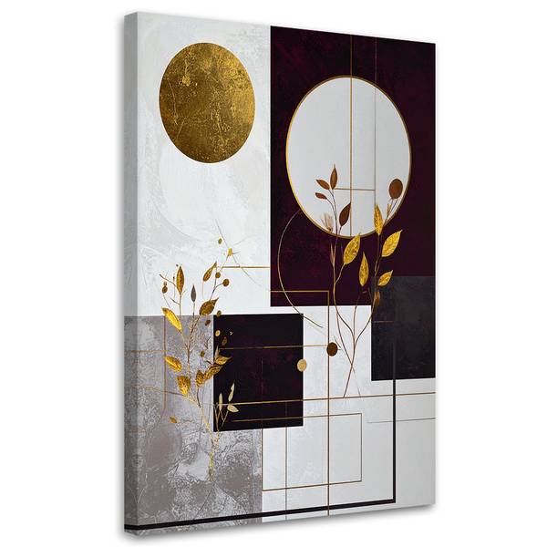 Wandbild Abstrakte Motive Rot - Polyester - 20 x 30 x 3 cm