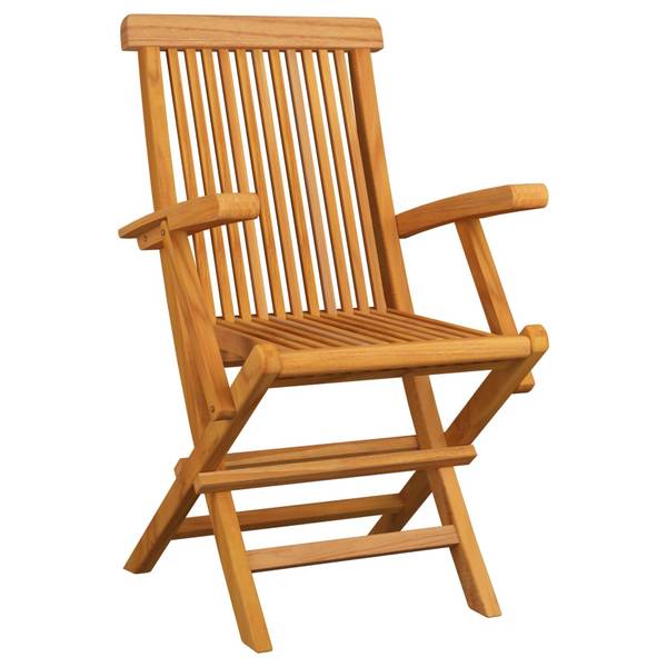 Tuinstoel 3065528 set van 4 houtsoort/-look - deels massief hout
