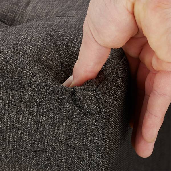 Sitzhocker mit Stauraum Braun