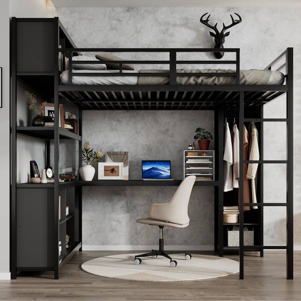 Hochbett Mia Schwarz
