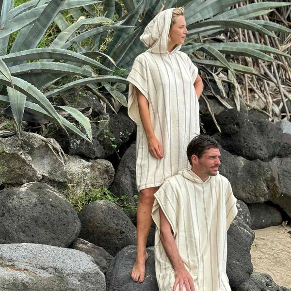 Poncho Marina Violett - Textil - 95 x 1 x 80 cm