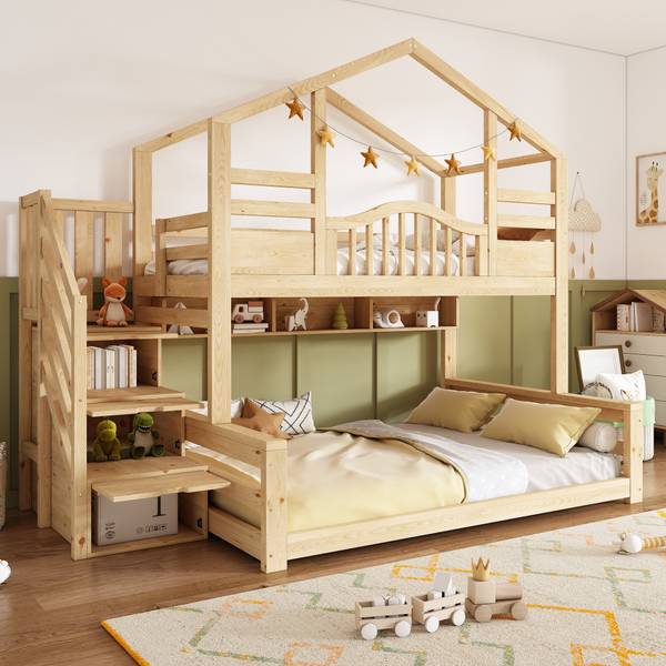 Etagenbett NaturWoody Ⅰ Holz