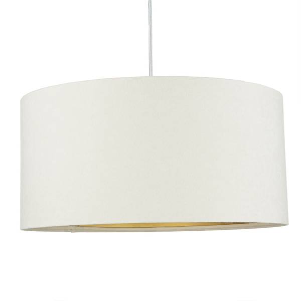 Hängelampe AYLMER Gold - Weiß - Metall - Textil - 40 x 20 x 40 cm