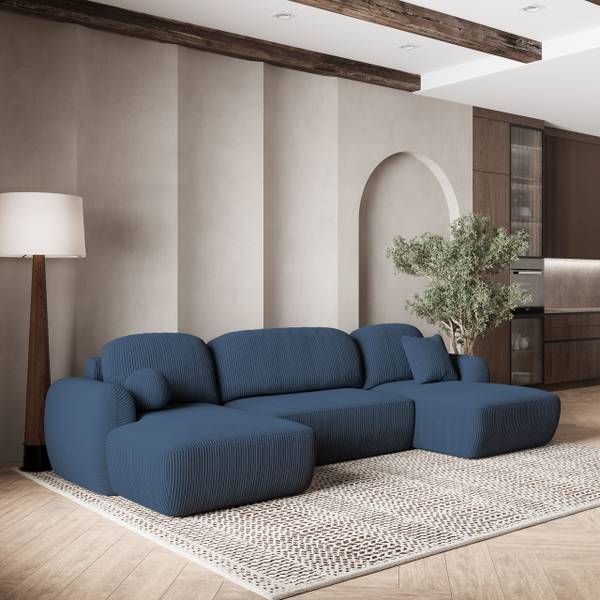 Ecksofa SAVONA P Blau