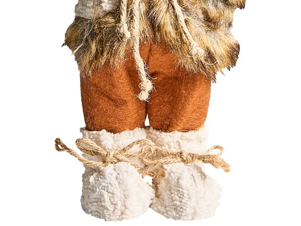 Decoratief accessoire SVARTEVATNET beige - bruin - wit - textiel - 14 x 37 x 7 cm