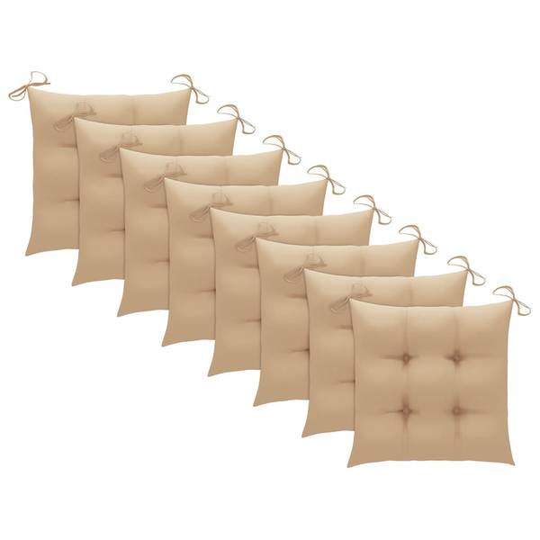 Chaise de jardin 3007214-5 (lot de 8) Beige