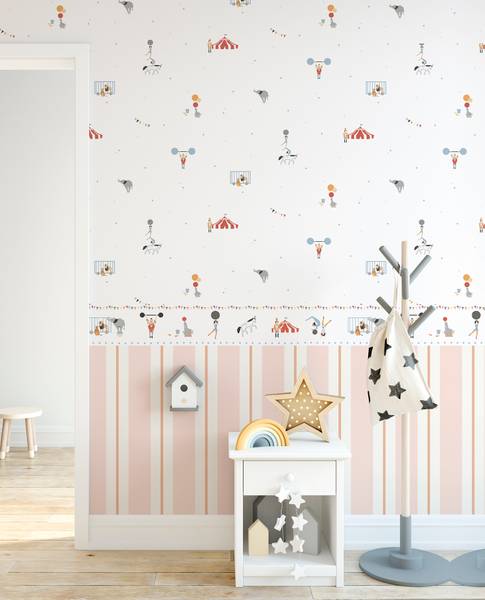 Tapete 640309 Pink - Papier - 53 x 1000 x 53 cm