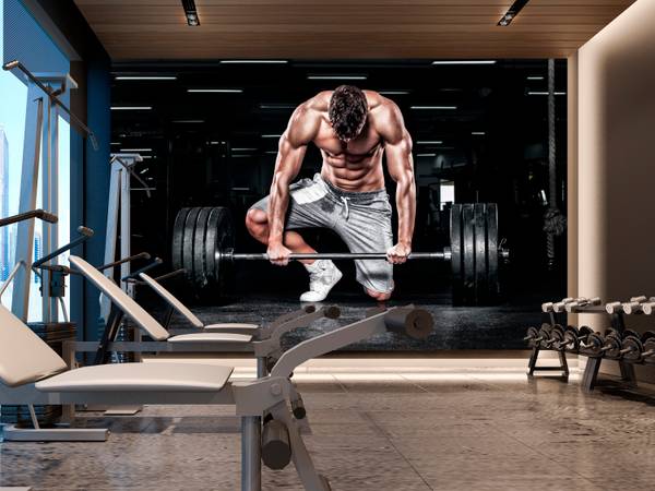 Fotobehang Sporter Training 500 x 350 x 350 cm