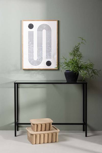 Sidetable Dipp zwart - staal - 30 x 75 x 100 cm