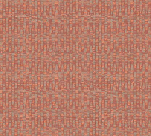 Tapete Abstrakt Rot Orange Greige Beige - Grau - Orange - Rot