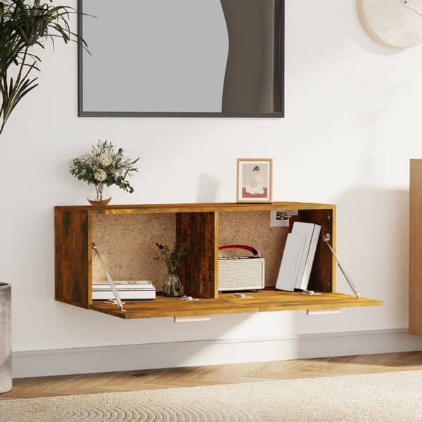 Wandschrank 3015346 Braun - Holzwerkstoff - 100 x 35 x 36 cm