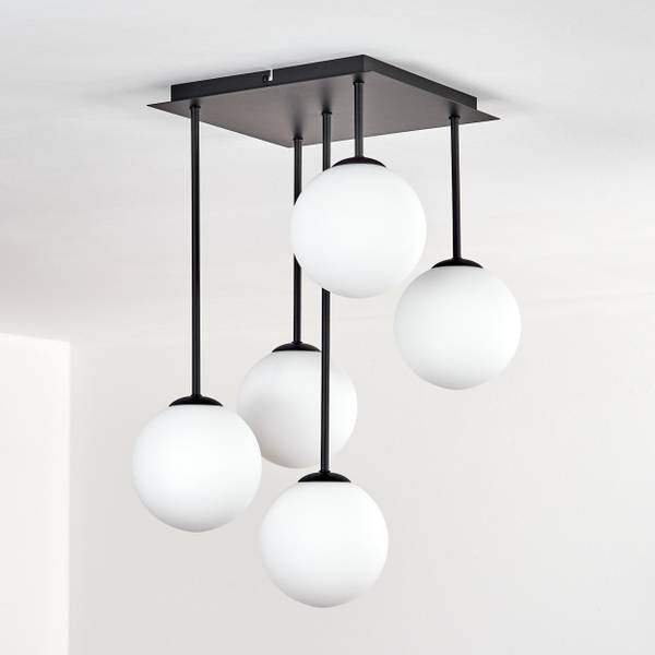Deckenleuchte Fossobiubo Weiß - Metall - 70 x 59 x 70 cm